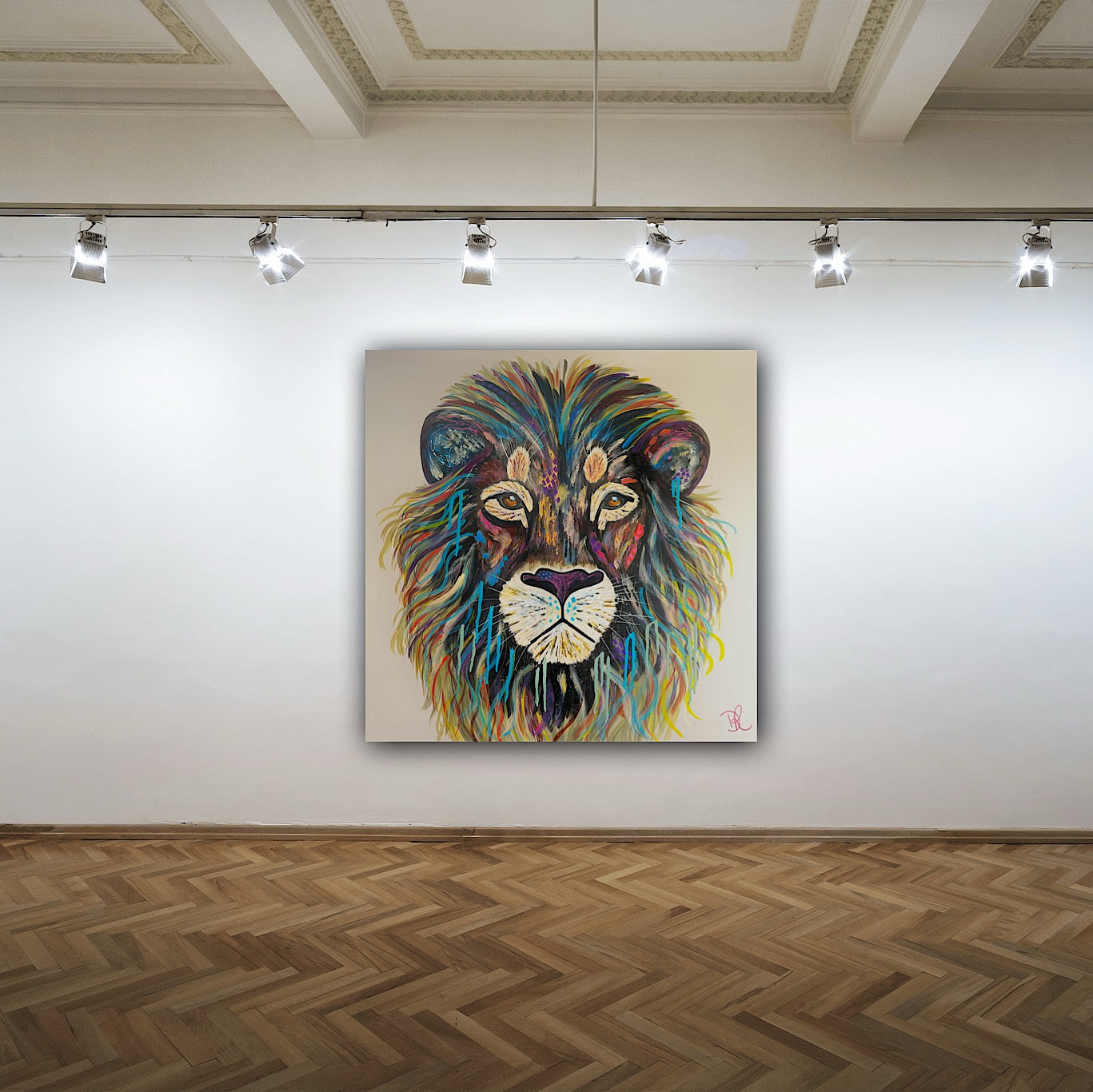 Simba the Lion - ORIGINAL PAINTING - FRAMED