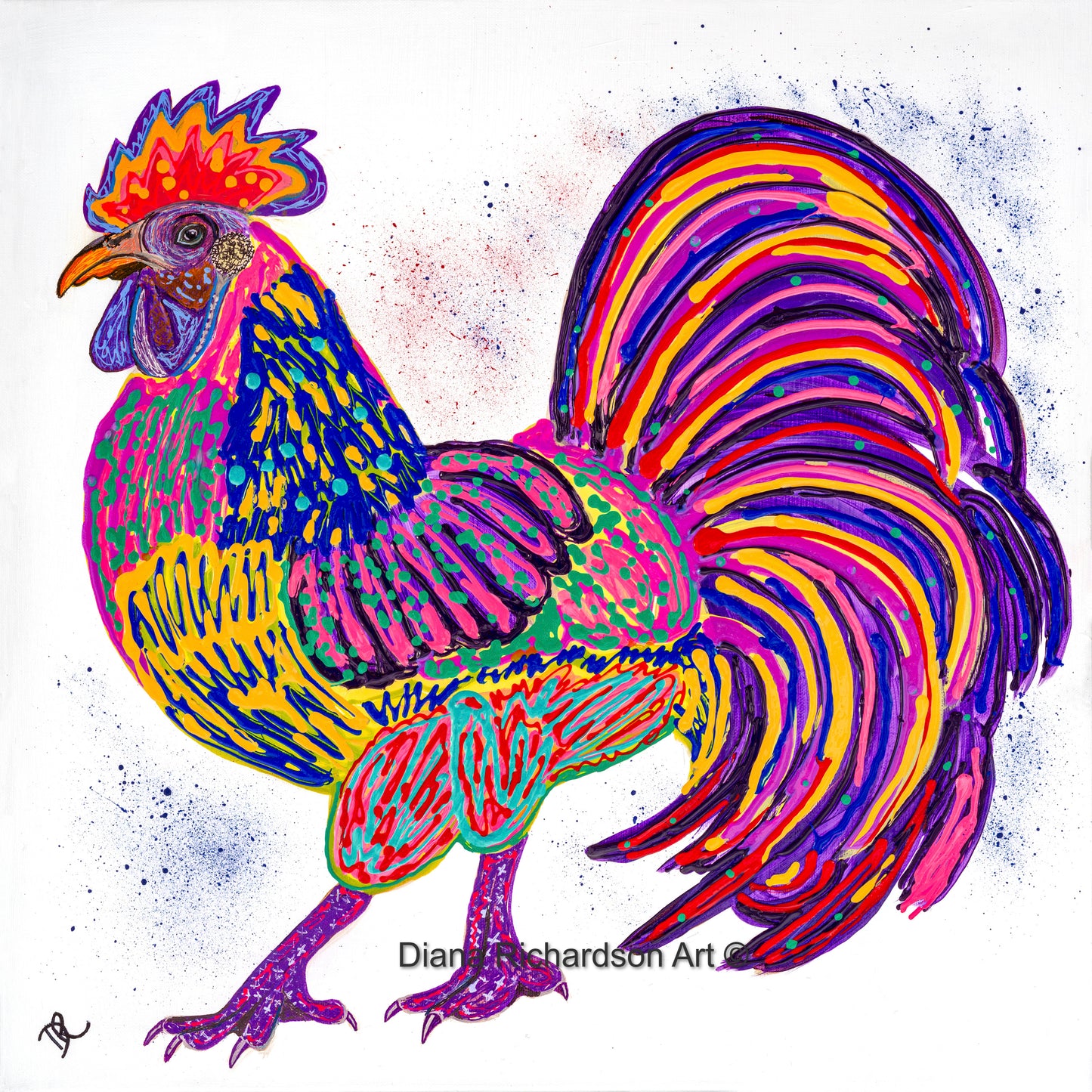 Rooster Royale - Limited Edition Fine Art Print (Unframed)