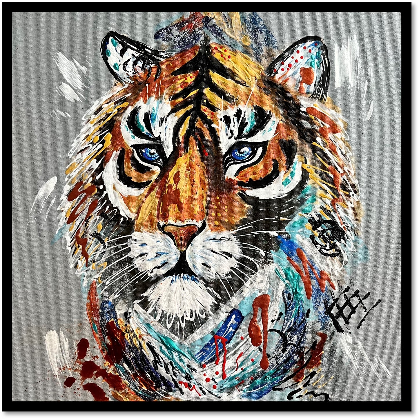 Abner the Tiger - Limited Edition Fine Art Print (Framed)