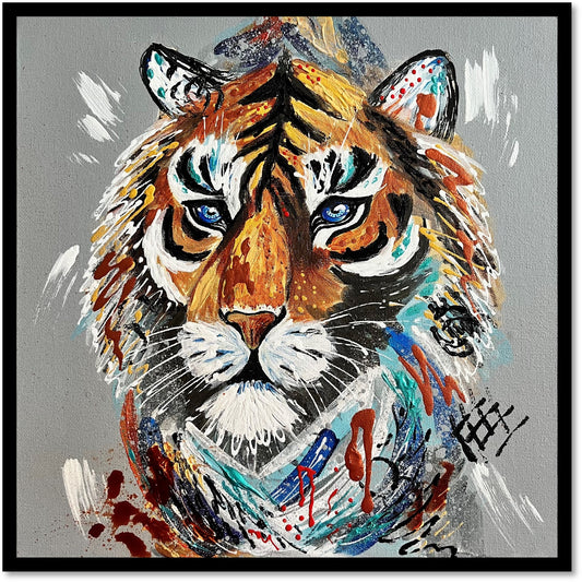 Abner the Tiger - Limited Edition Fine Art Print (Framed)