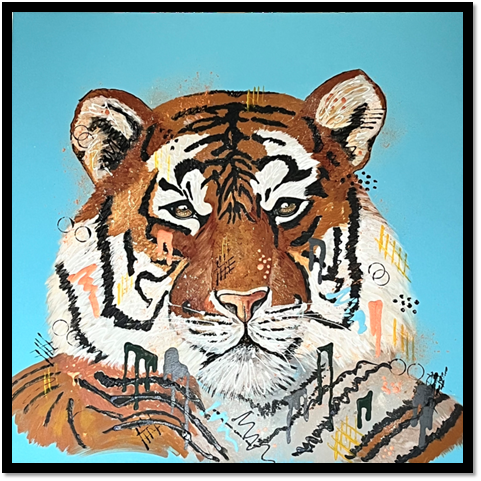 Axel the Tiger - Limited Edition Fine Art Print (Framed)