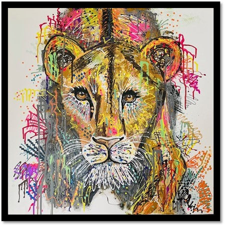 Luna the Lioness - Limited Edition Fine Art Print (Framed)