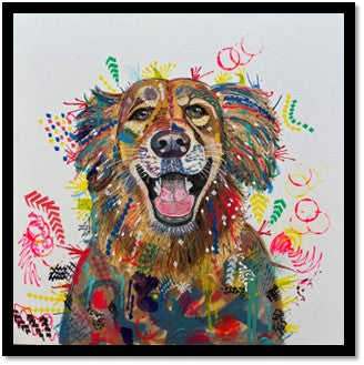 Harvey the Golden Retriever - Limited Edition Fine Art Print (Framed)