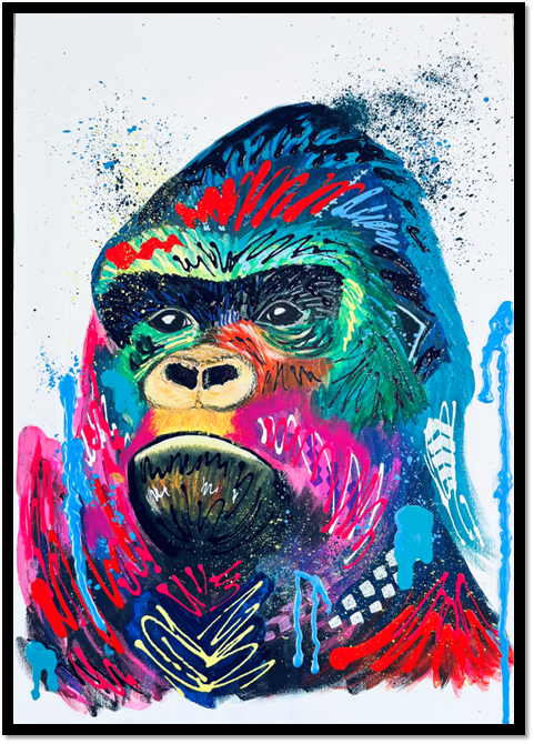 George the Gorilla - Limited Edition Fine Art Print (Framed)