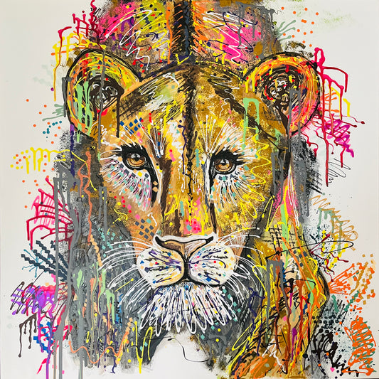 Luna the Lioness - Limited Edition Fine Art Print (Unframed)