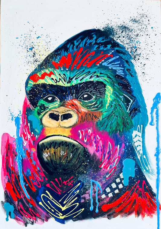 George the Gorilla - Limited Edition Fine Art Print (Unframed)