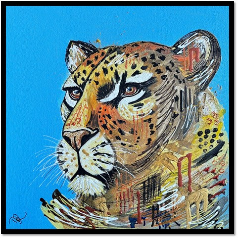 Amira the Leopard - Limited Edition Fine Art Print (Framed)