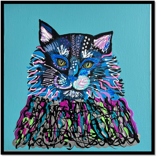 Cosmo the Cat - Limited Edition Fine Art Print (Framed)