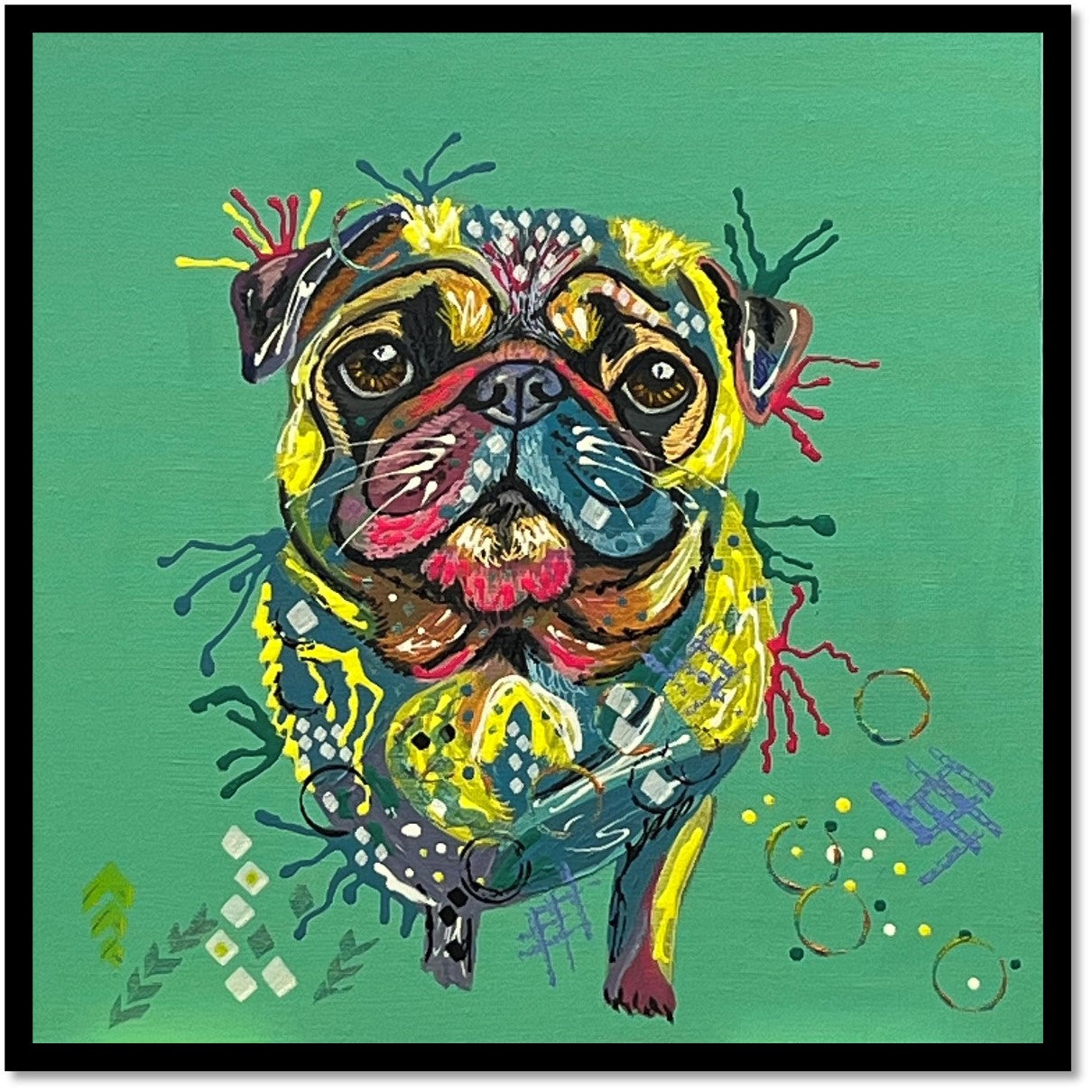 Jeeves the Pug - Limited Edition Fine Art Print (Framed)