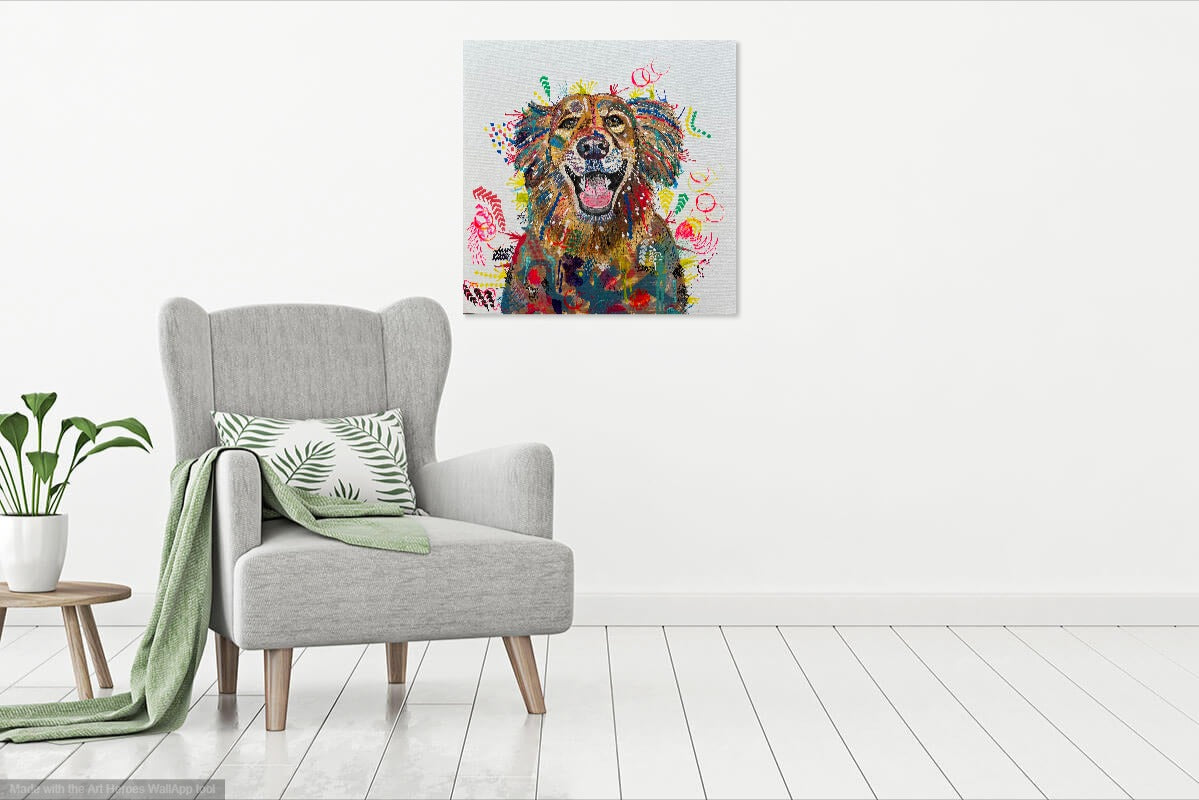 Harvey the Golden Retriever - Limited Edition Fine Art Print (Framed)