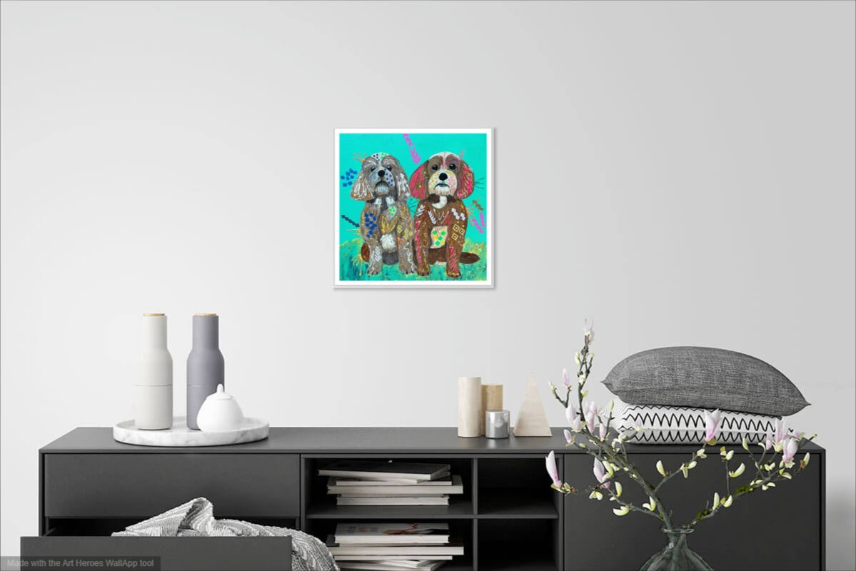 Rodney and Mabel the Cavapoos - Limited Edition Fine Art Print (Unframed)