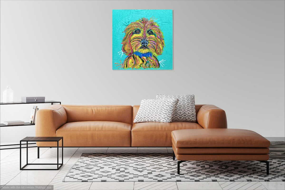 Ruby the Cockapoo - ORIGINAL MIXED MEDIA PAINTING