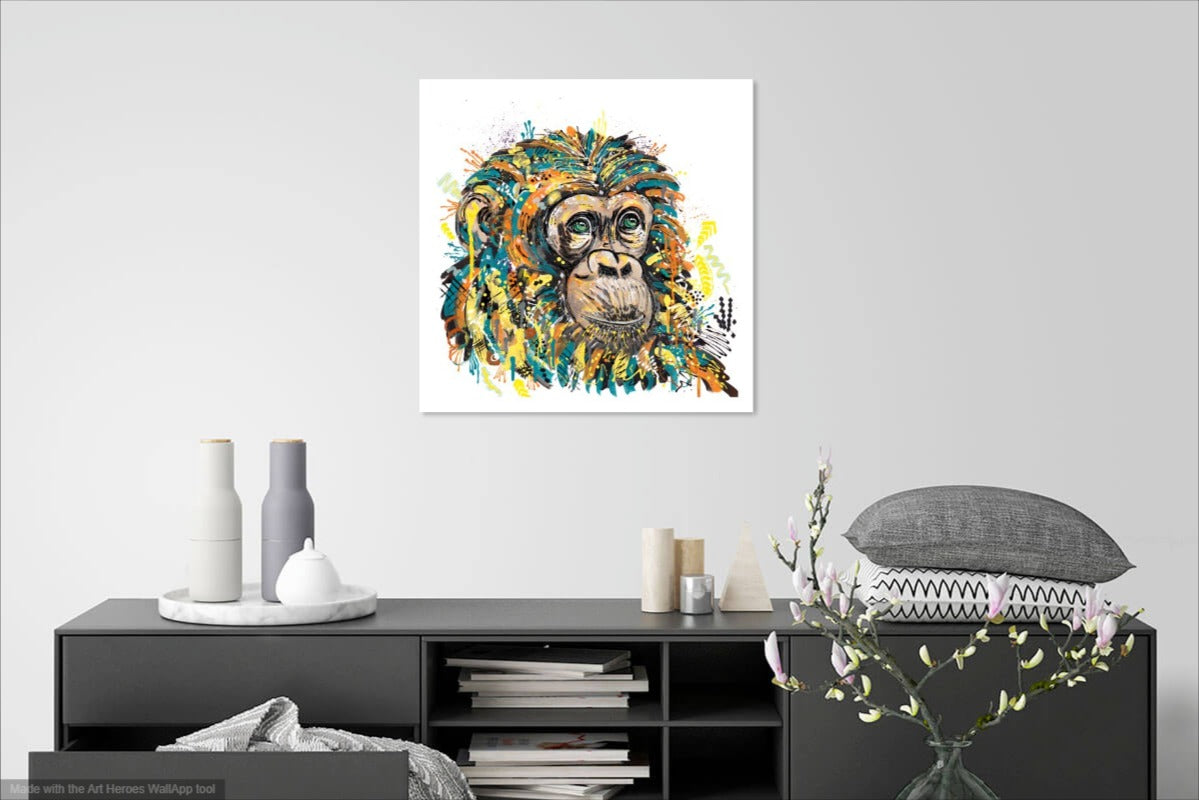 Charlie the Chimpanzee - Limited Edition Fine Art Print (Unframed)