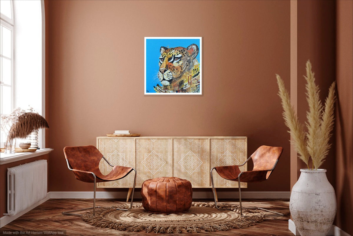 Amira the Leopard - Limited Edition Fine Art Print (Framed)